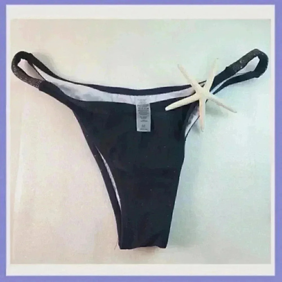 🔥 Silver & Black Glitter Bikini – Sexy & Sparkly! 🔥 - Picture 5 of 7